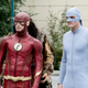 Grant Gustin, Hartley Sawyer (Photo: Katie Yu, The CW)